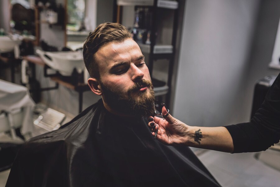 Rocking a classic cut that never goes out of style.